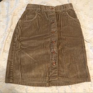 Vintage Corduroy Skirt